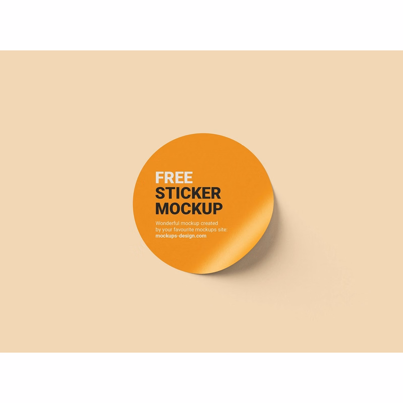 1" ROUND PVC WATER RESISTANT STICKER