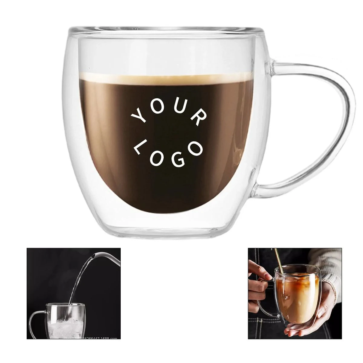 Clear Glass Tea Cup for Hot and Cold Drinks 1