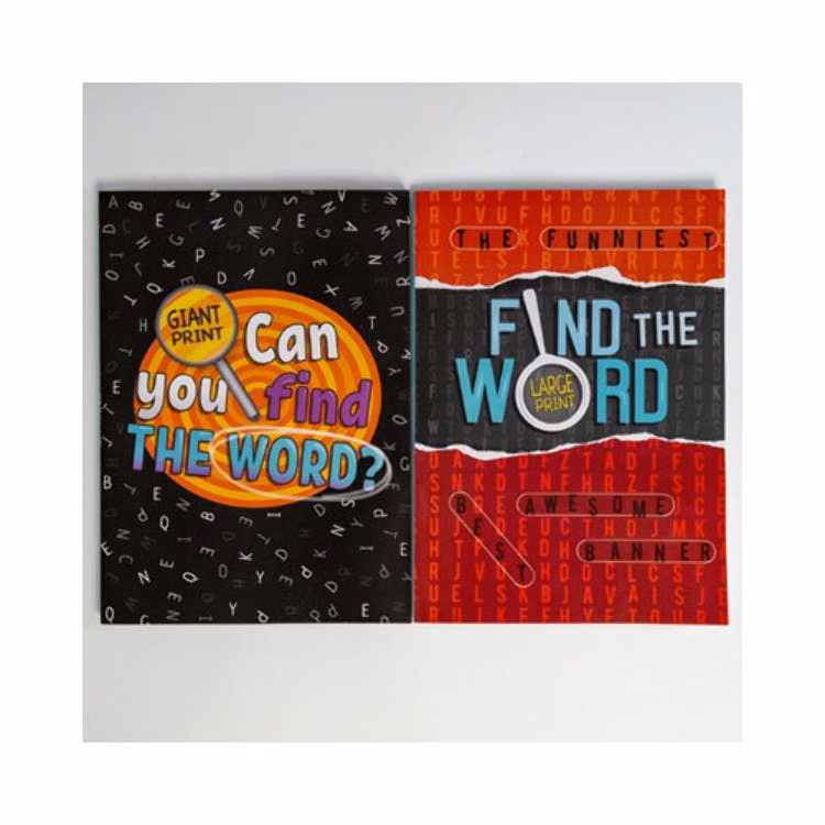 Word Find Books - Giant Print Two Titles