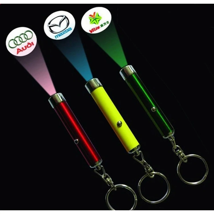 Projection Aluminum LED Key Chain/ Ring 1