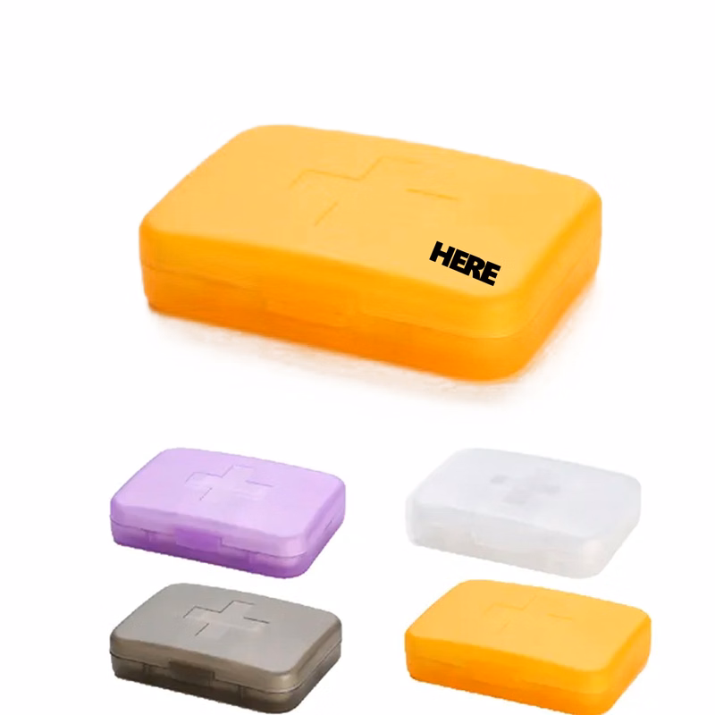 Six Compartment Cross-Shaped Portable Pill Box