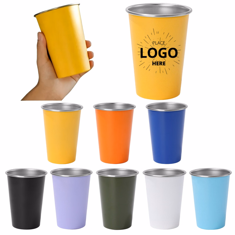 12oz Stainless Steel Pint Cup for Daily Outdoor Party Use