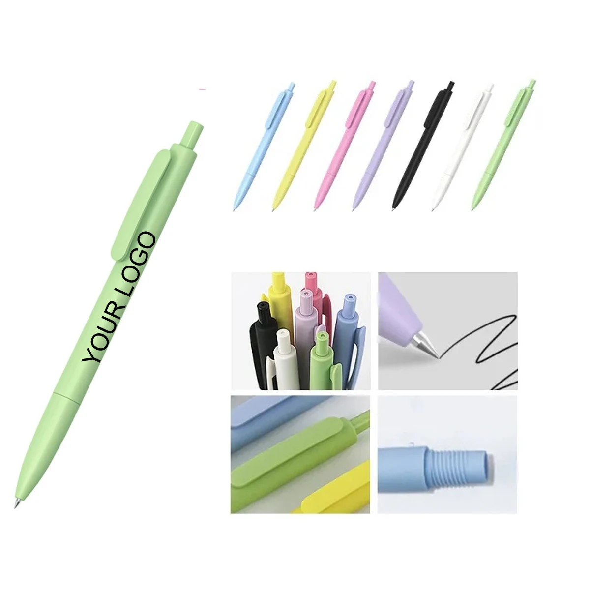Promotional Plastic Ballpoint Pen with Customizable Logo 1