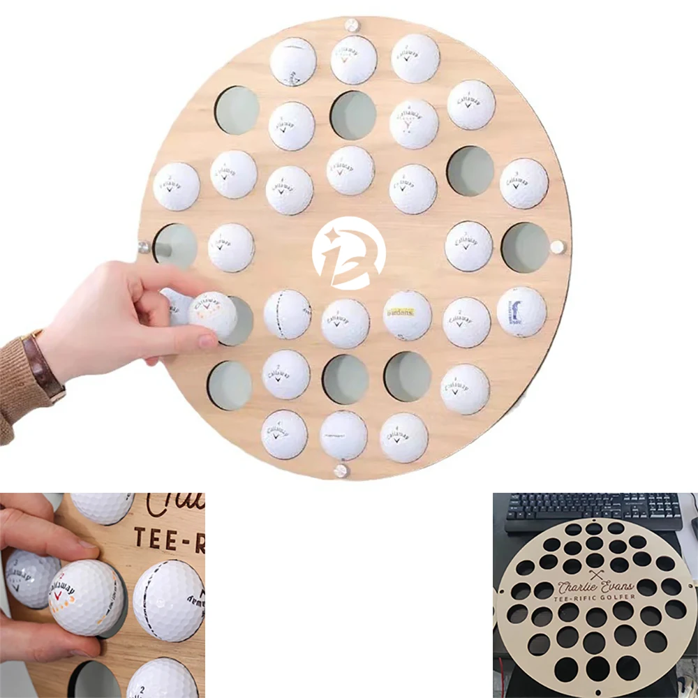 Golf Ball Display Holder Wall Collector 1