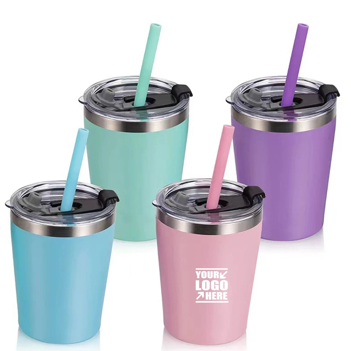 Reusable Toddler Straw Stainless Steel Cups 1