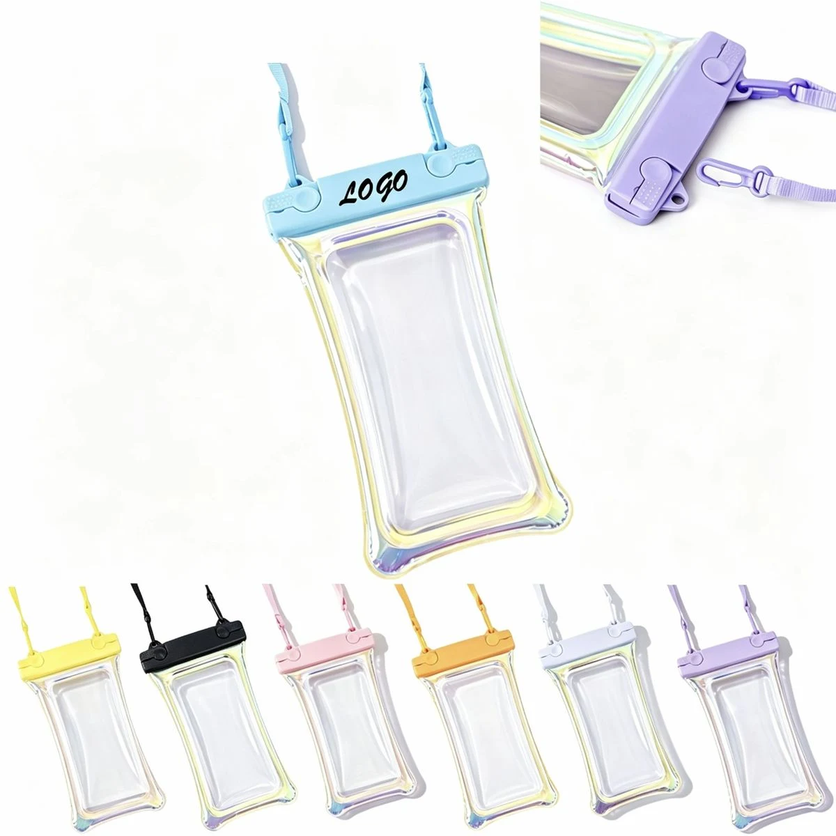 Custom Holographic TPU Floating Phone Waterproof Pouch 1