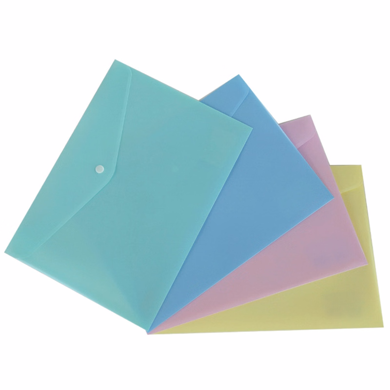 Transparent A4 File Envelopes