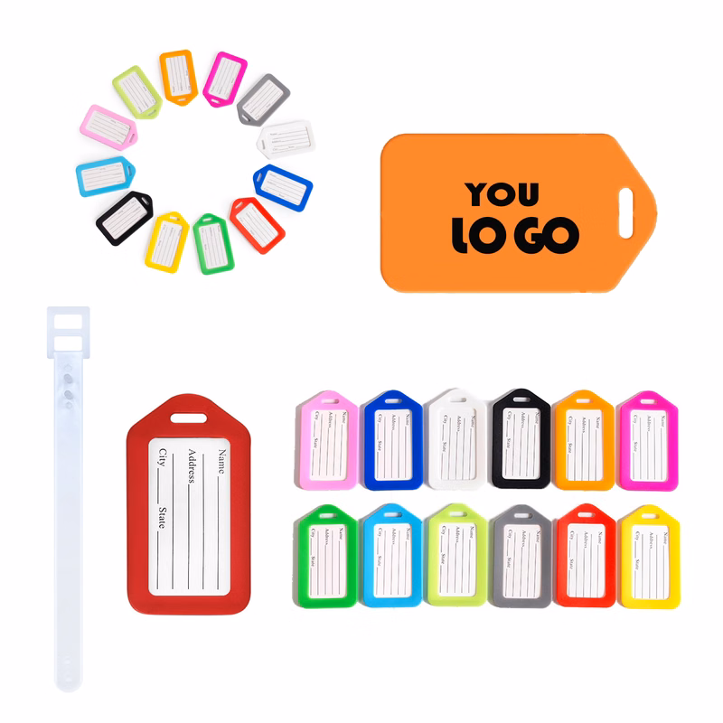 Plastic Candy-colored Luggage Tag