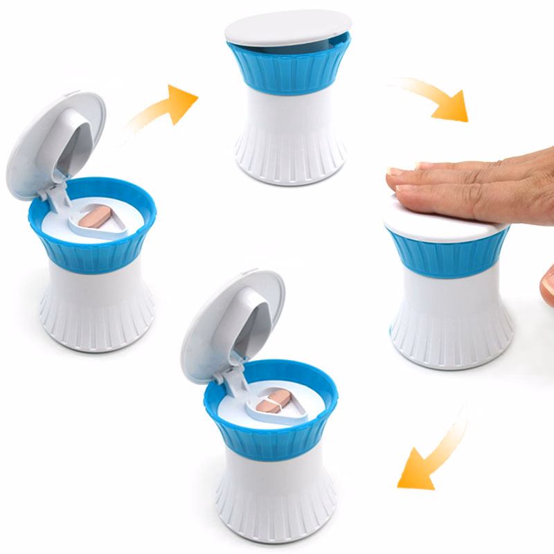 3 In 1 Pill Box With Grinder Cutter Splitter