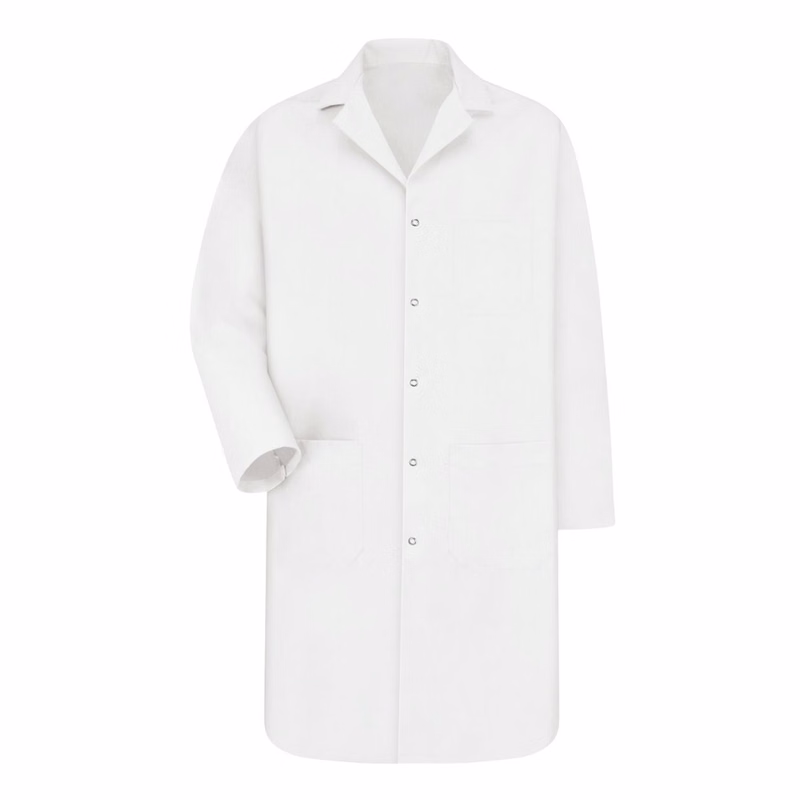 Unisex Tall Gripper Front Lab Coat - KP18T