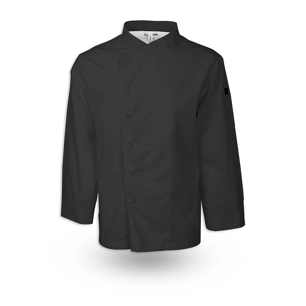 Black Crossover Collar Keep Kool Chef Coat 1