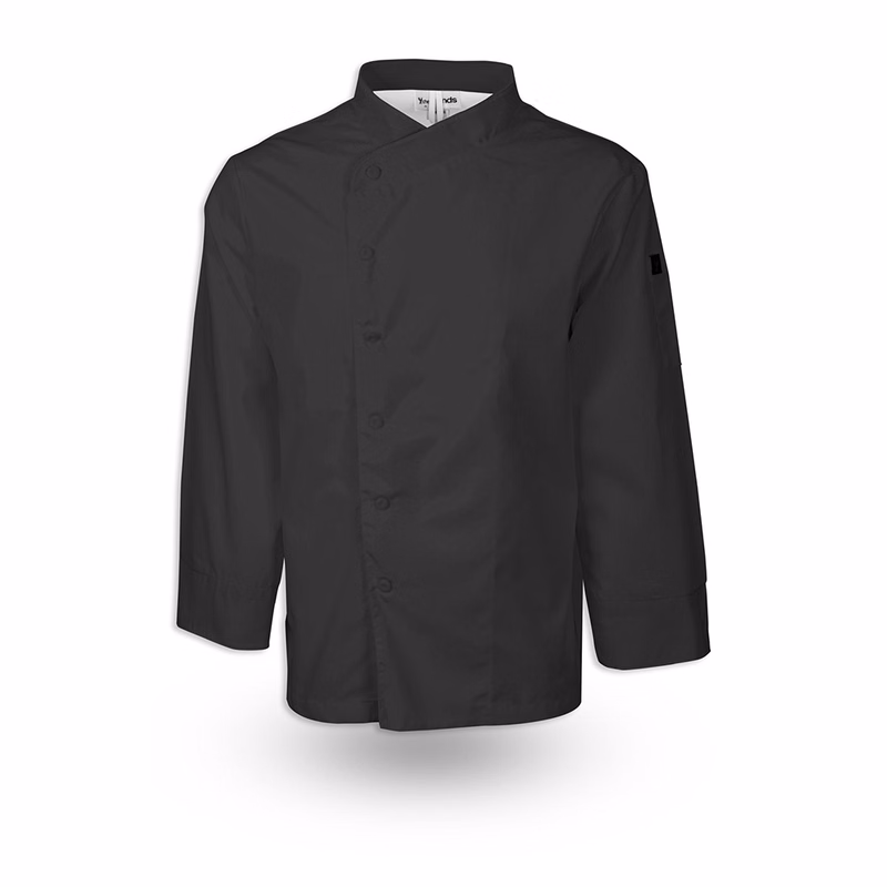 Black Crossover Collar Keep Kool Chef Coat