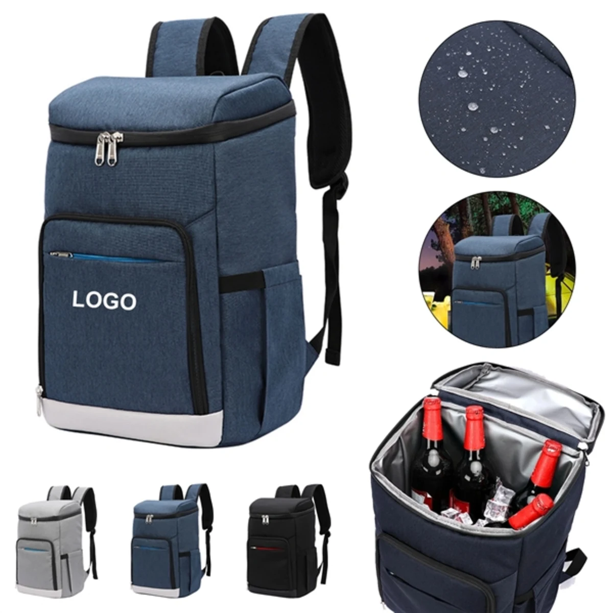 Waterproof Insulated Cooler Backpack 24-Can
1