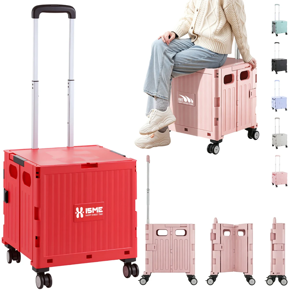 Foldable Utility Rolling Cart 1