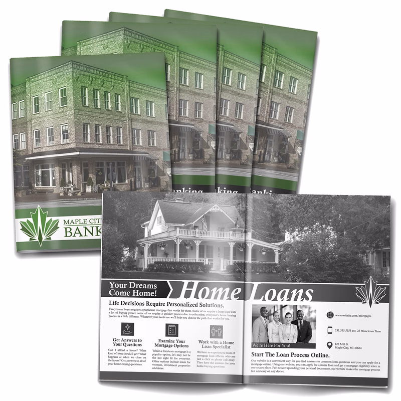 40-page (8.5x11) Booklet, Brochure or Catalog - Black Pages