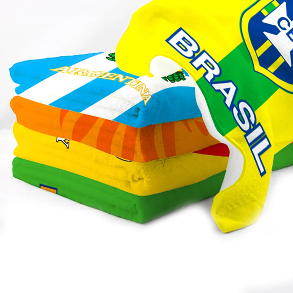 35x75CM Qatar World Cup Full Color Football Fan Towel 1