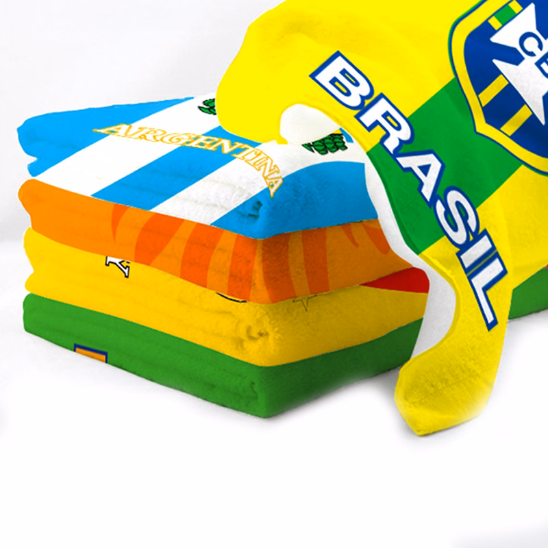 35x75CM Qatar World Cup Full Color Football Fan Towel