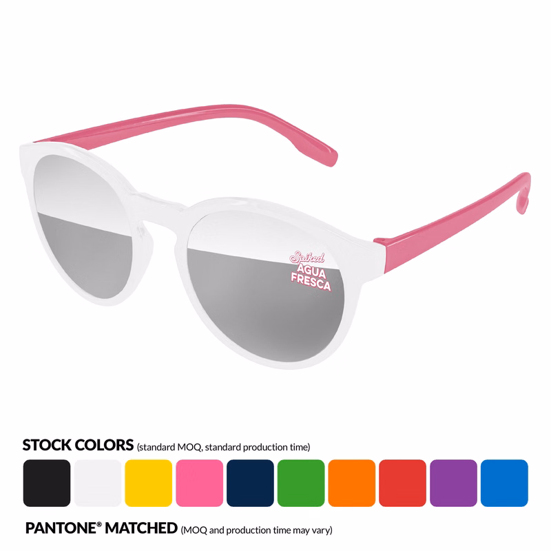 Vicky Mirror Sunglasses 2-Tone w/ 1 Color Lens Imprint