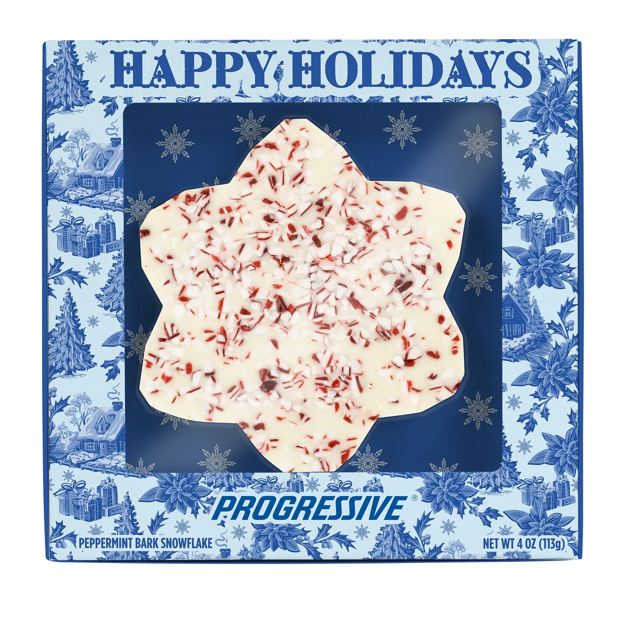 4oz Peppermint Bark Snowflake 1