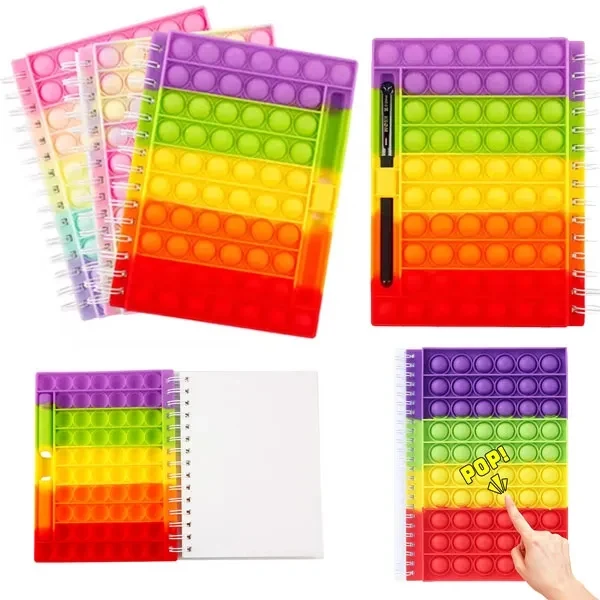 A5 Pop It Stress Reliever Cute Journals With Pen 1