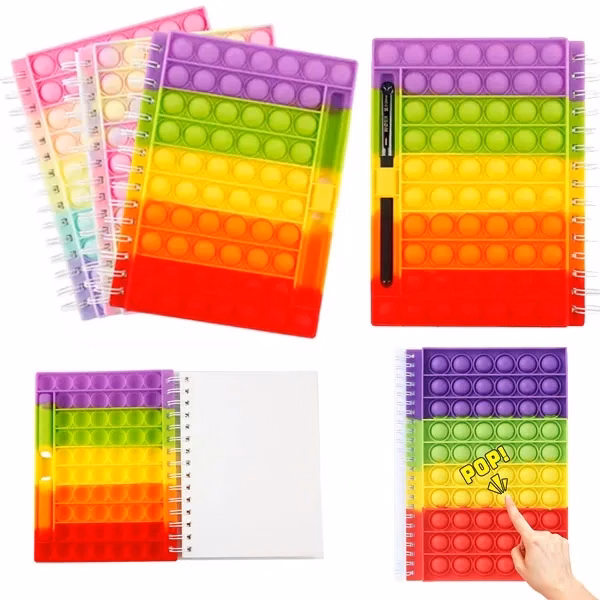 A5 Pop It Stress Reliever Cute Journals With Pen