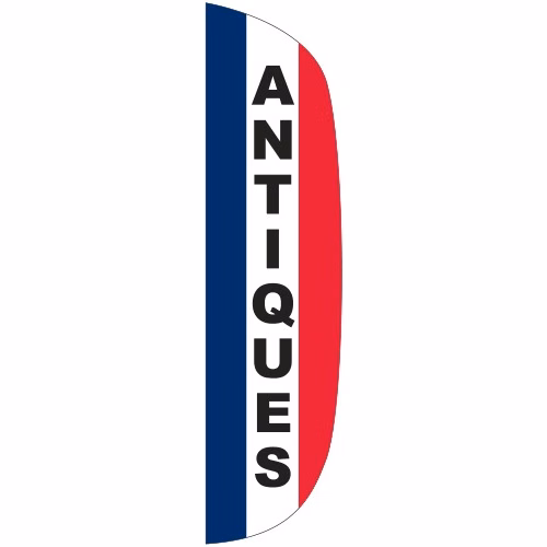"ANTIQUES" 3' x 12' Message Flutter Flag