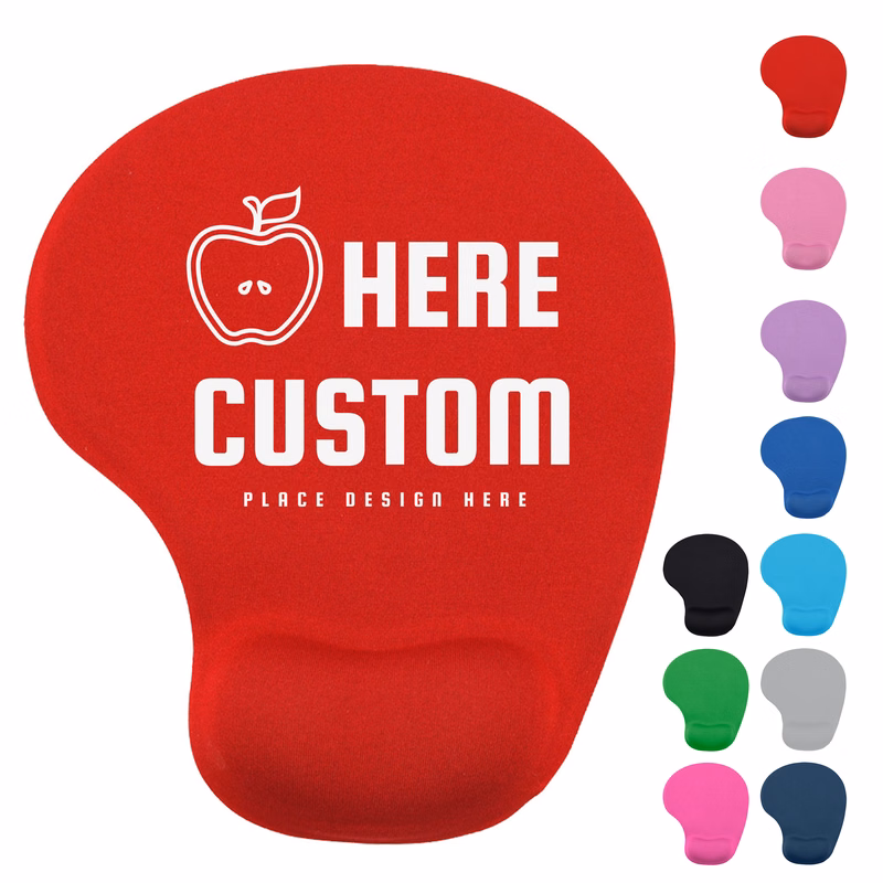 Silicone Wrist Rest Mouse Pad, 9 Colors