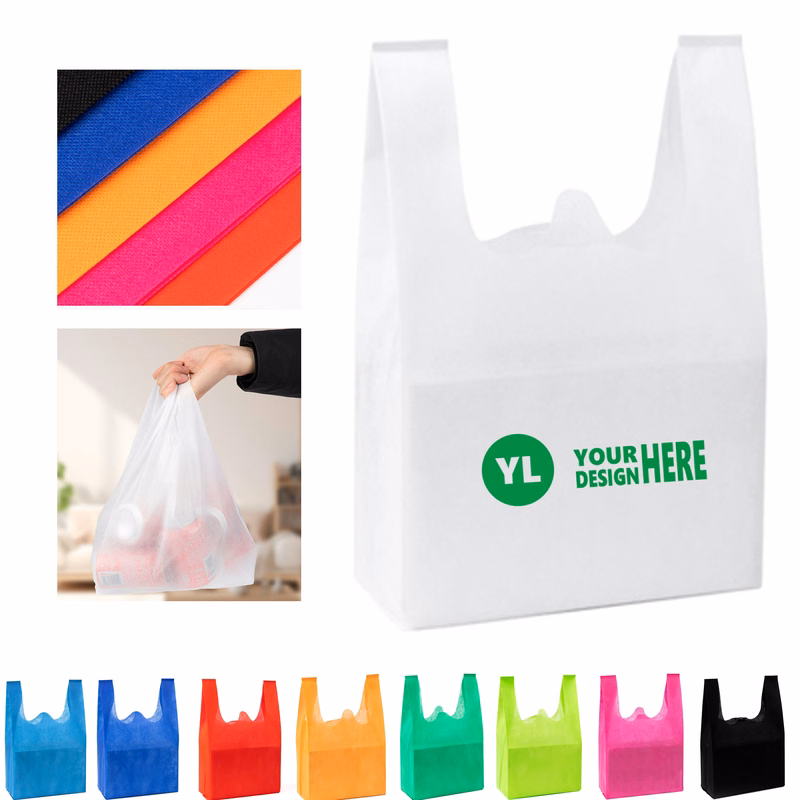 Multicolor Undershirt Type Non-Woven Tote Bags