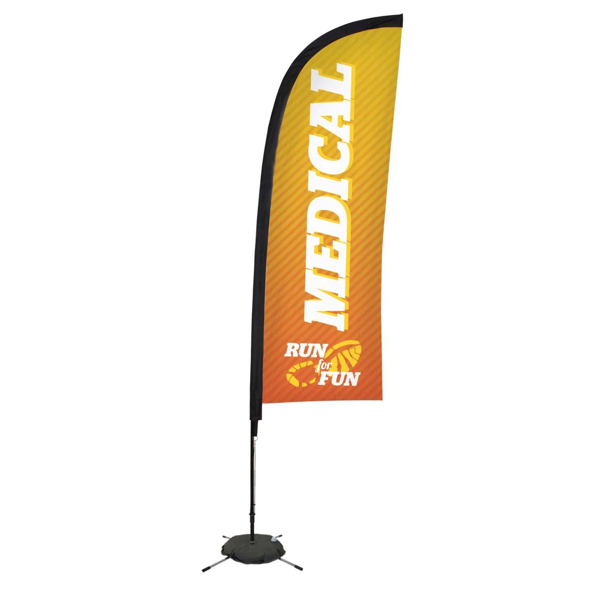 9' Premium Blade Sail Sign Kit (Single-Sided with Scissor Base) 1