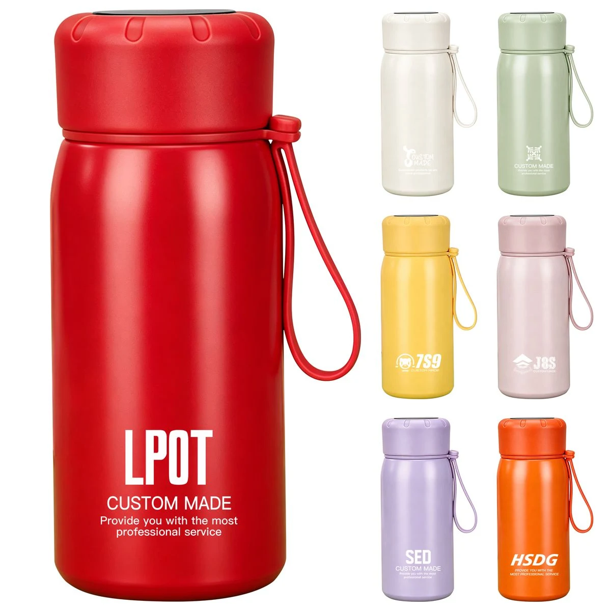 Food-Grade 400ml Display Temperature Insulated Water Bottle 1