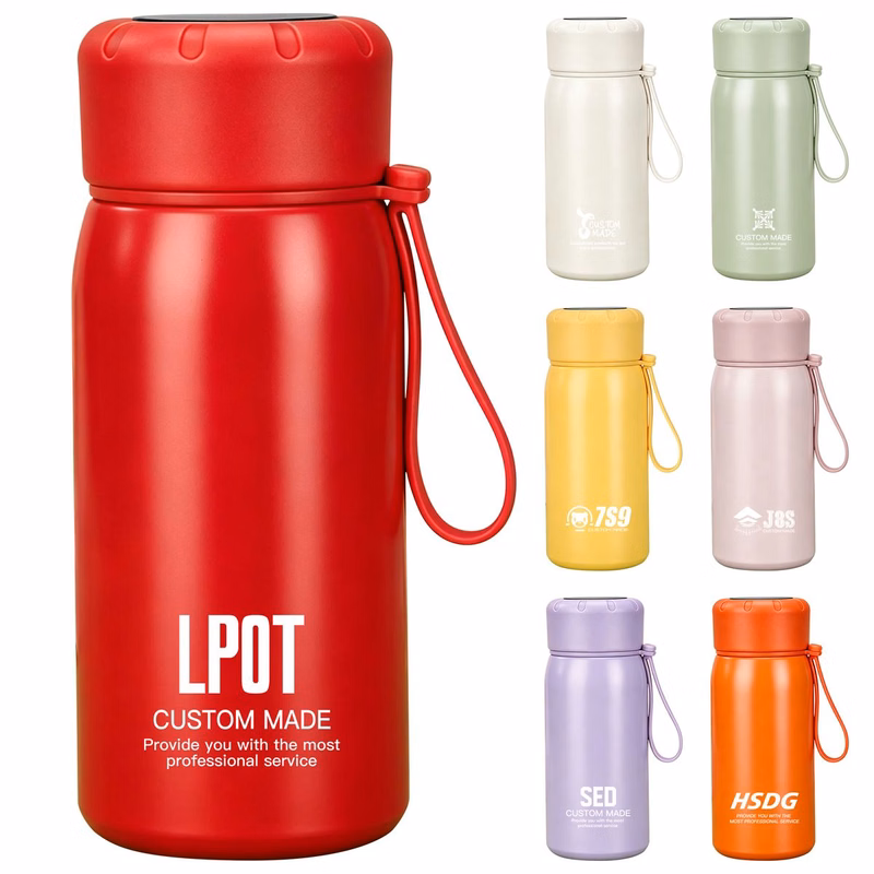 Food-Grade 400ml Display Temperature Insulated Water Bottle