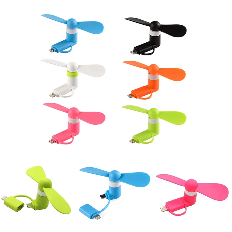 Mini USB Mobile Fan 2 In One 1