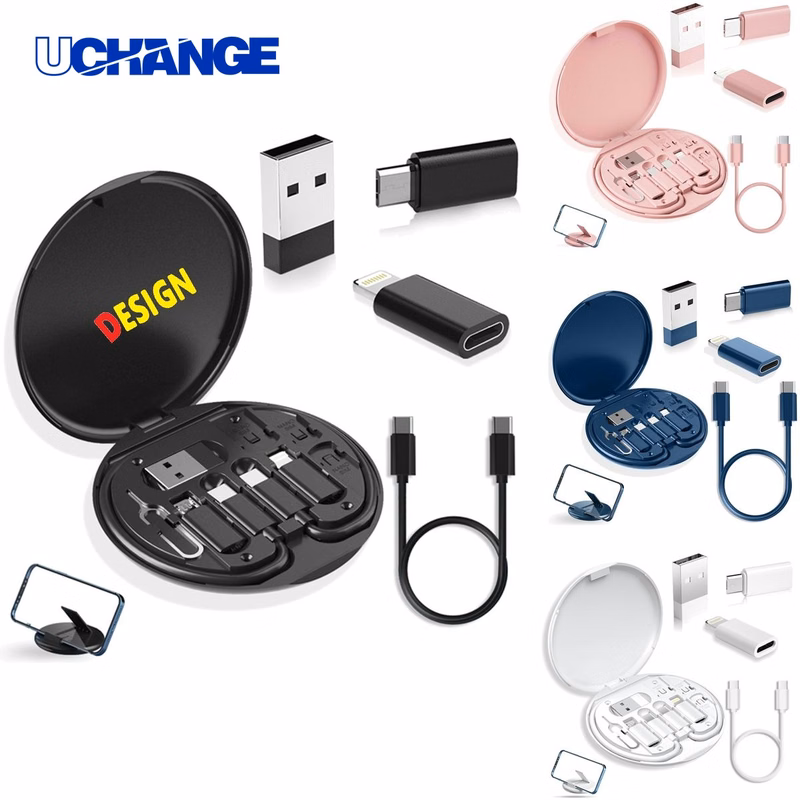 Portable Multifunctional Data Cable Organizer Storage Case