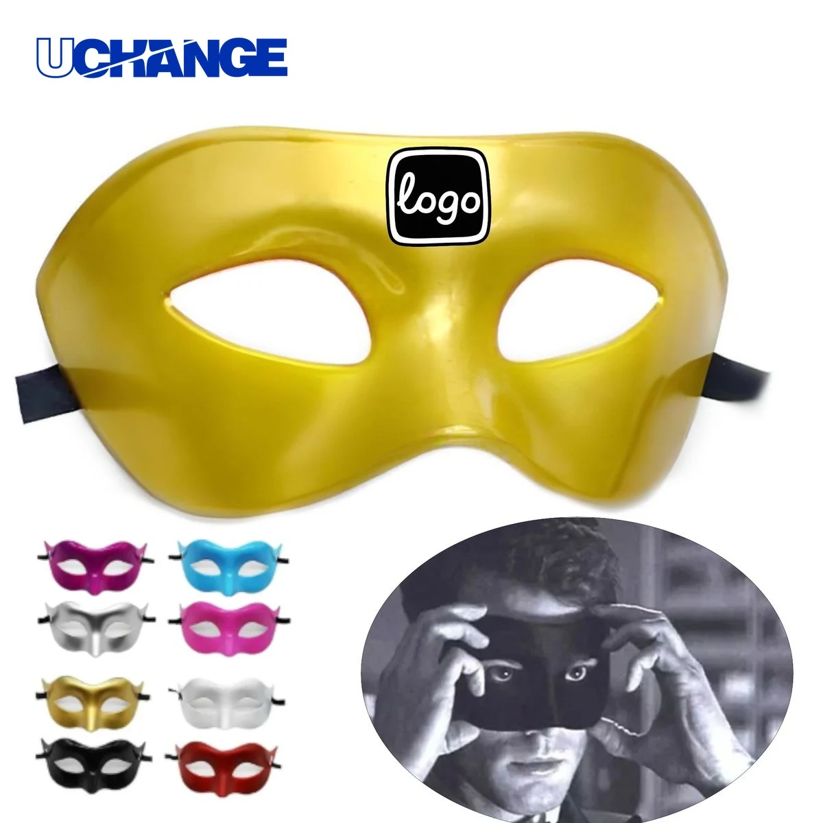 Thickened Half Face Masquerade Mask for Events 1