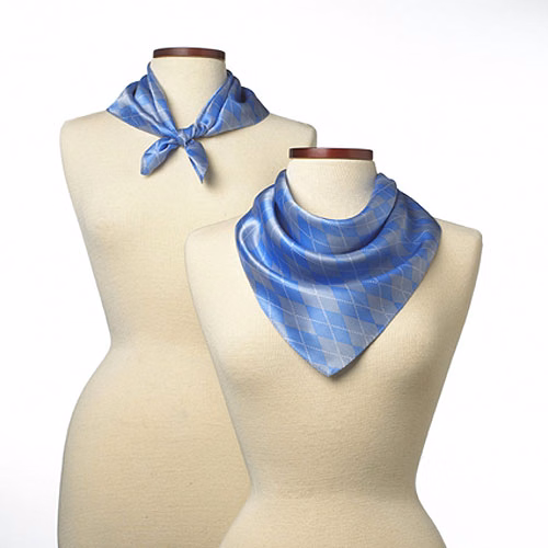 Royal Argyle Silk Scarf (21"x21")