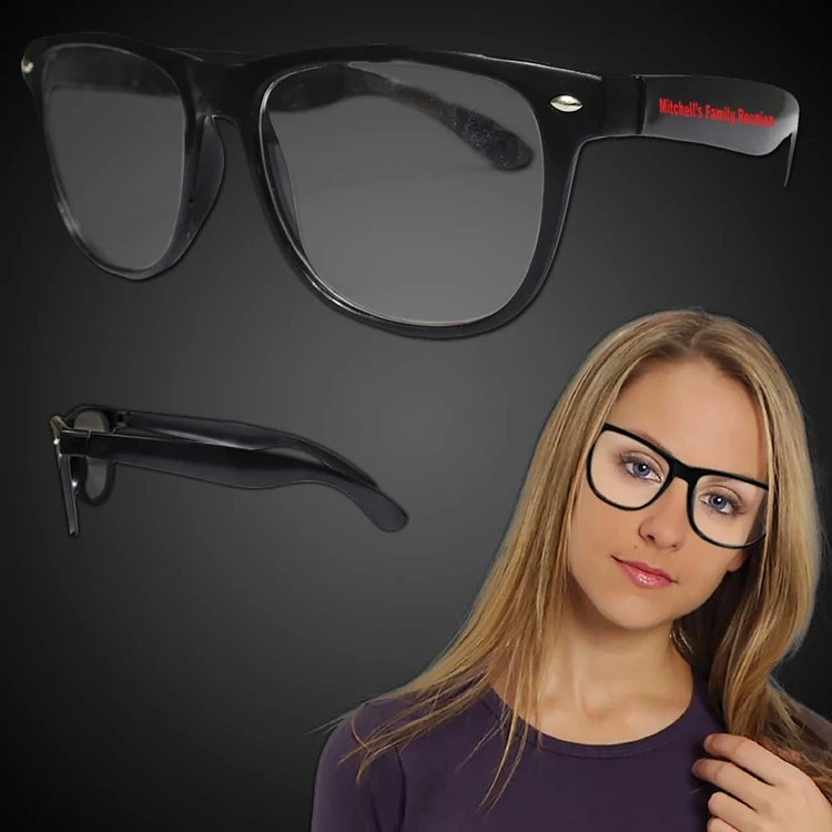 Black Frame 50's Costume Eyeglasses 1