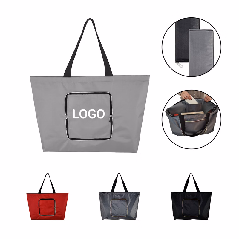 Foldable Shopper Tote Bag