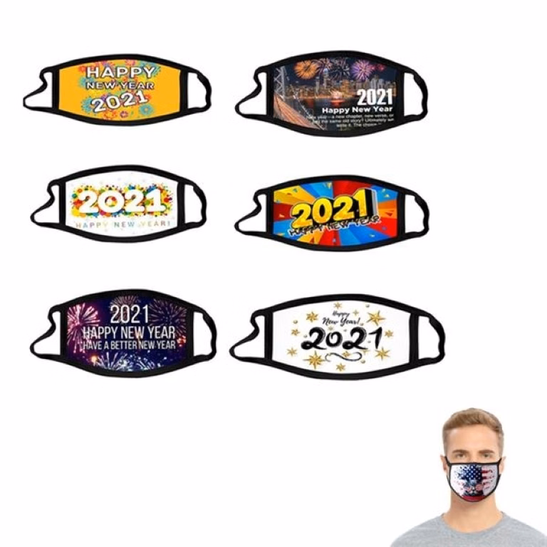 2-layer Reusable Sublimation Face Mask With Filter Pocket