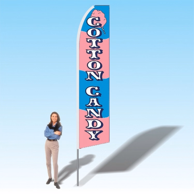 15FT Cotton Candy Advertising Banner Flag