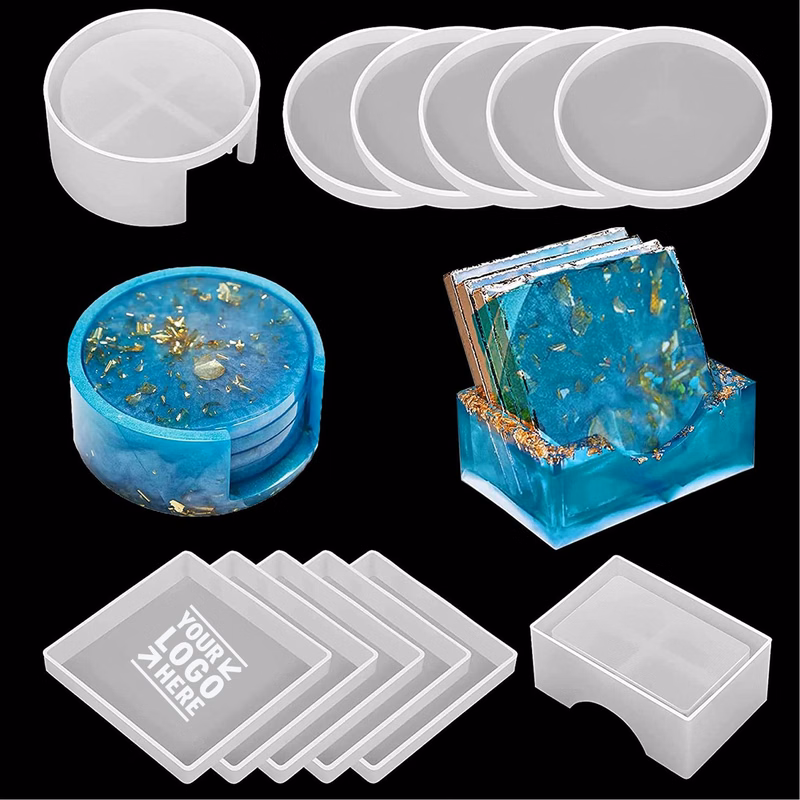 12 Pieces Coaster Silicone Molds