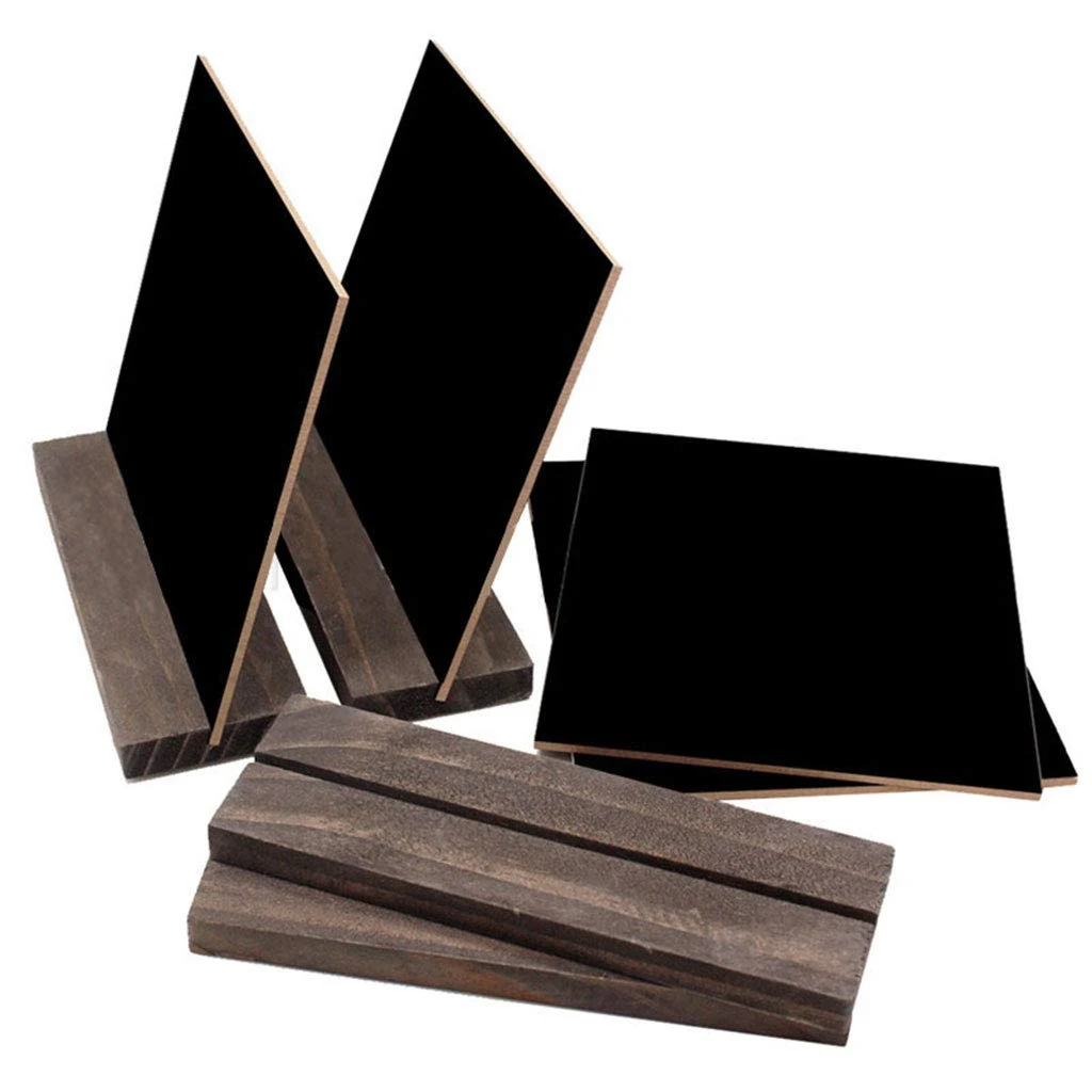 Wood Tabletop Double Sided Blackboard Message Board Kids Toy 1