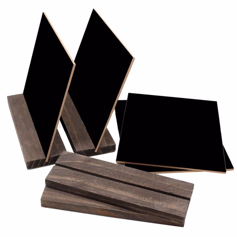 Wood Tabletop Double Sided Blackboard Message Board Kids Toy