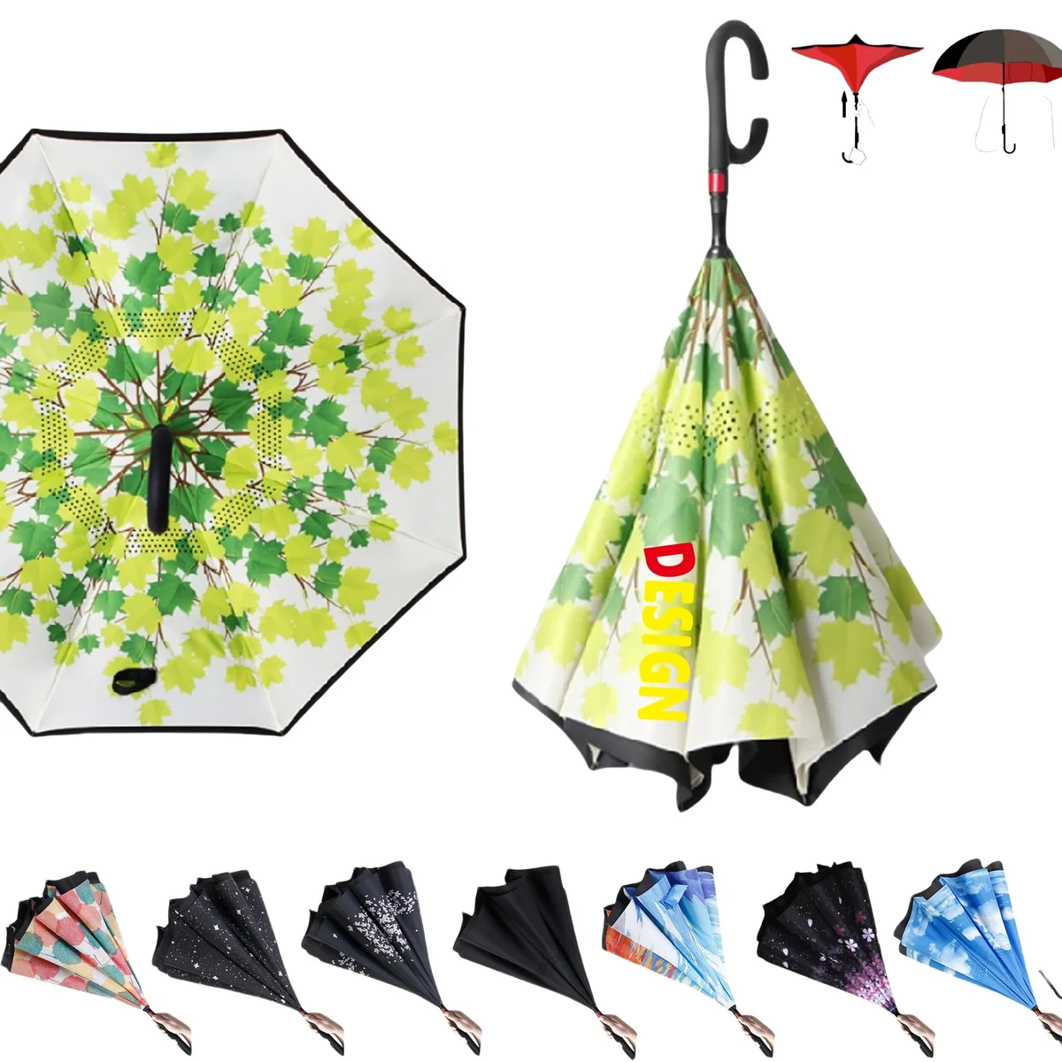 Inverted Reverse Folding Umbrella MOQ50 1