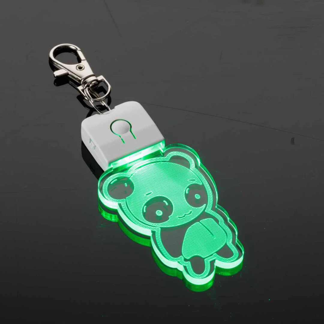 Acrylic Keychain - Custom Shapes with Zinc Alloy Clip 1