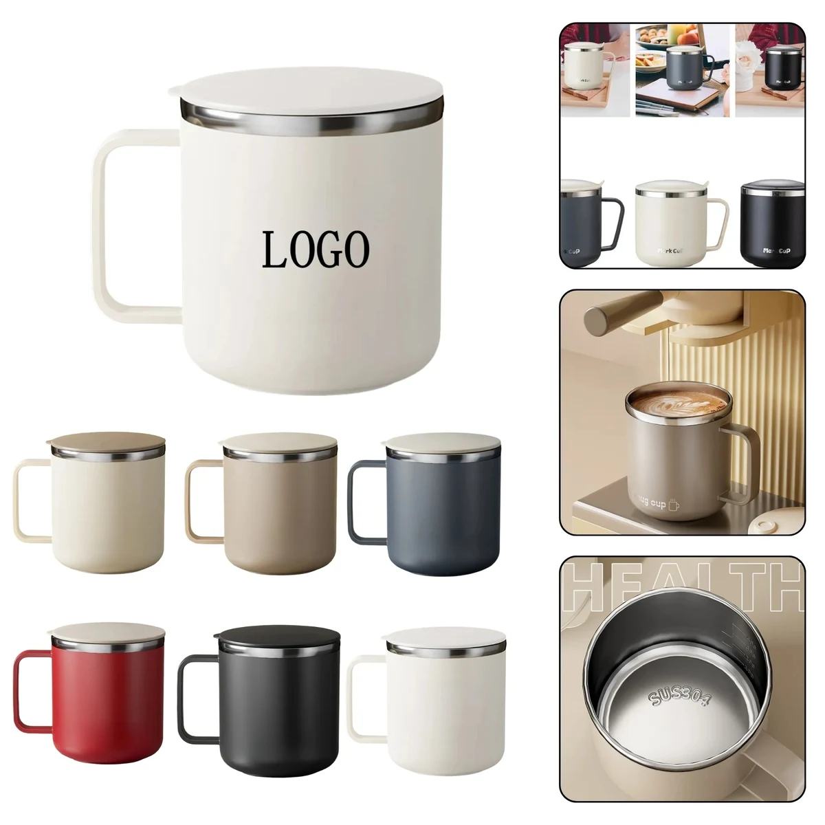 Stainless Steel Insulated Water Mug (14 Oz) 1