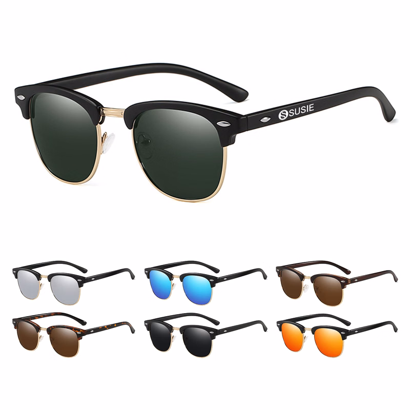 Semi-Rimless Polarized Sunglasses
