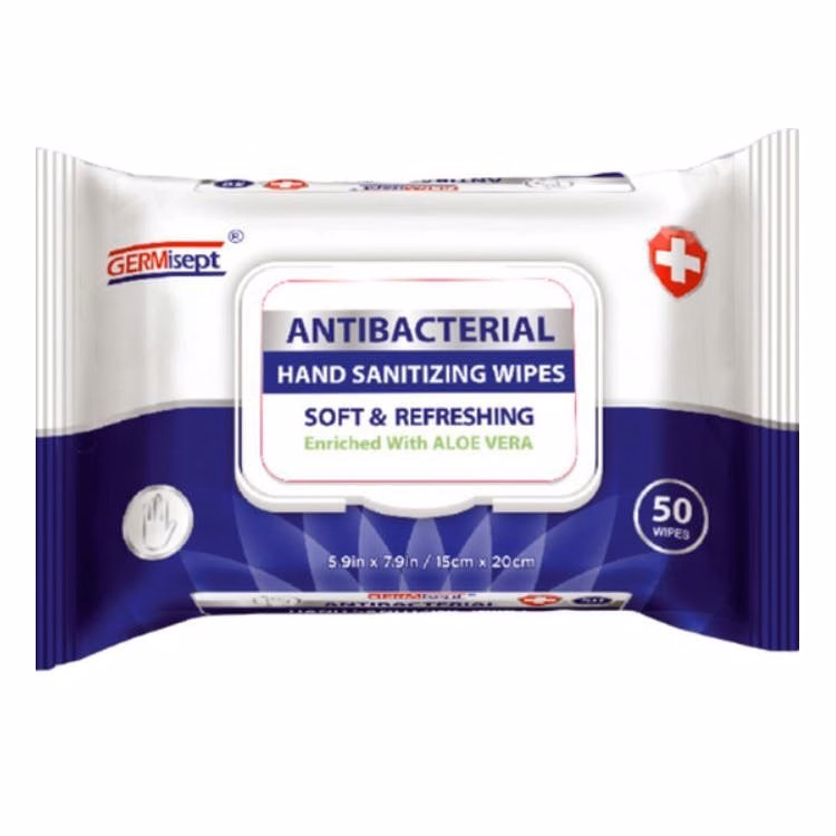 Antibacterial Sanitizing Wipes - 50 Count/Pack