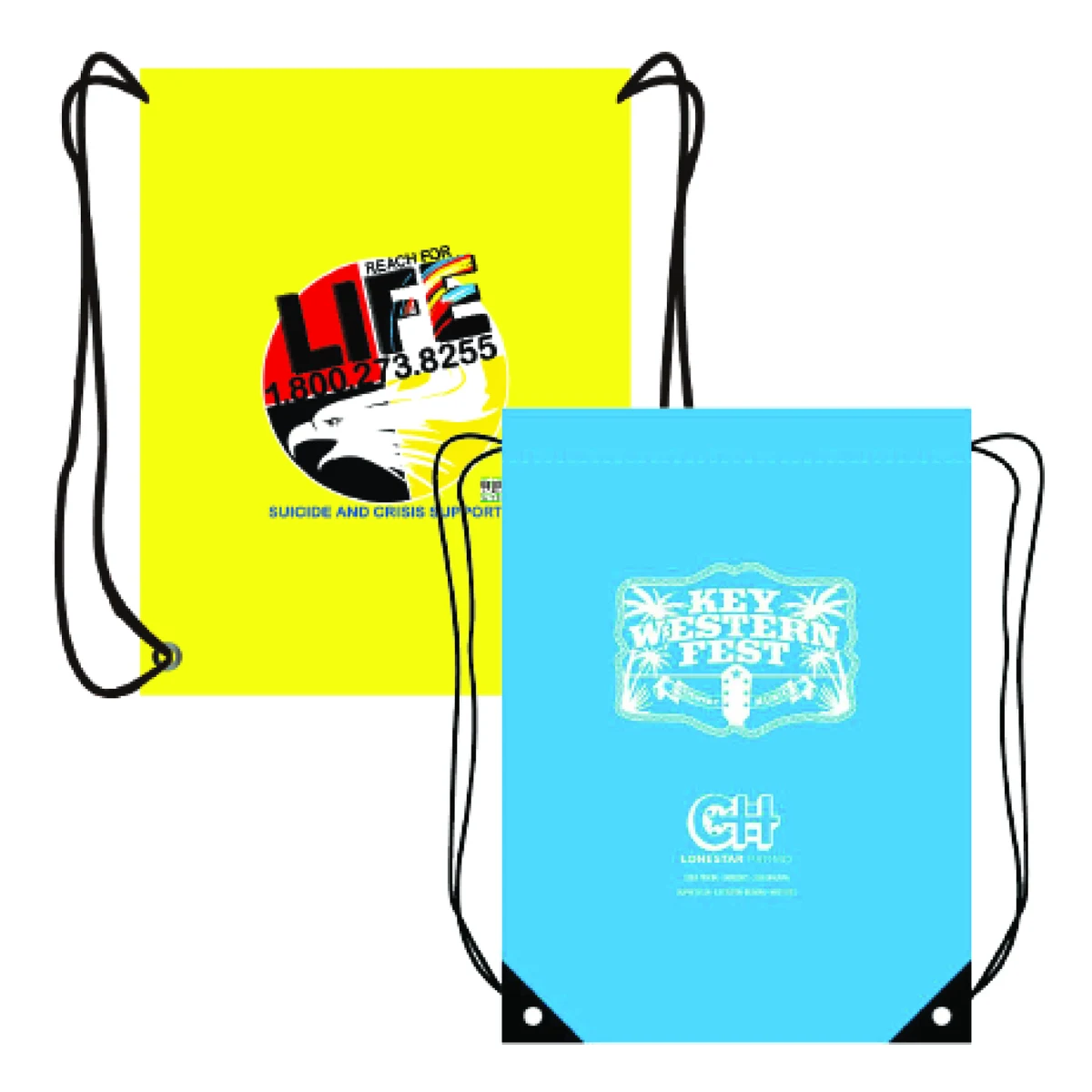 Custom Drawstring Cinch Bags 1