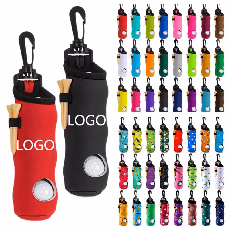 Neoprene Golf Tee Pouch Bags