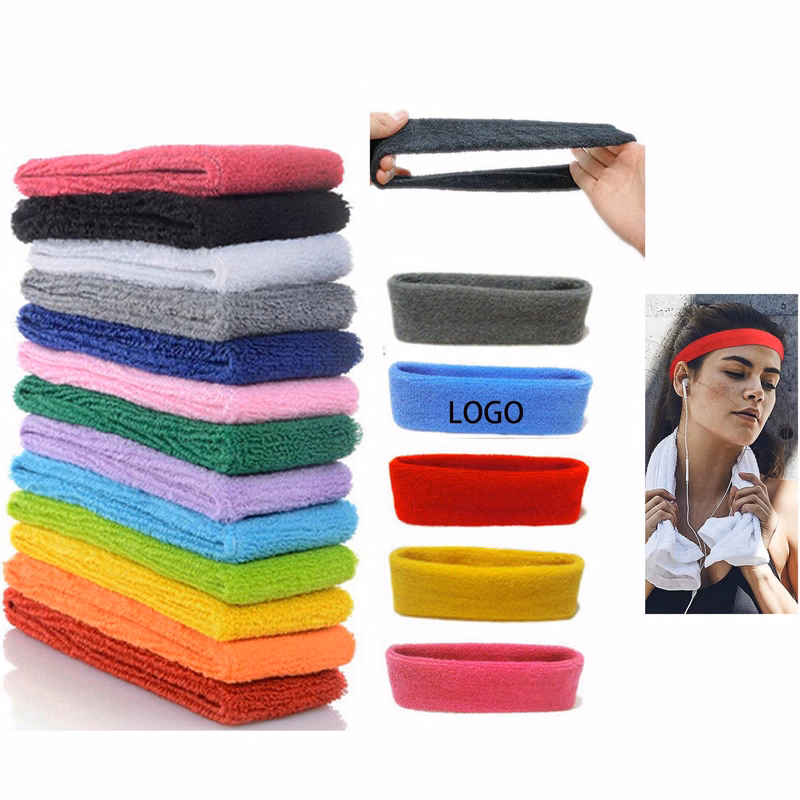 Sports Cotton Sweatband Headband